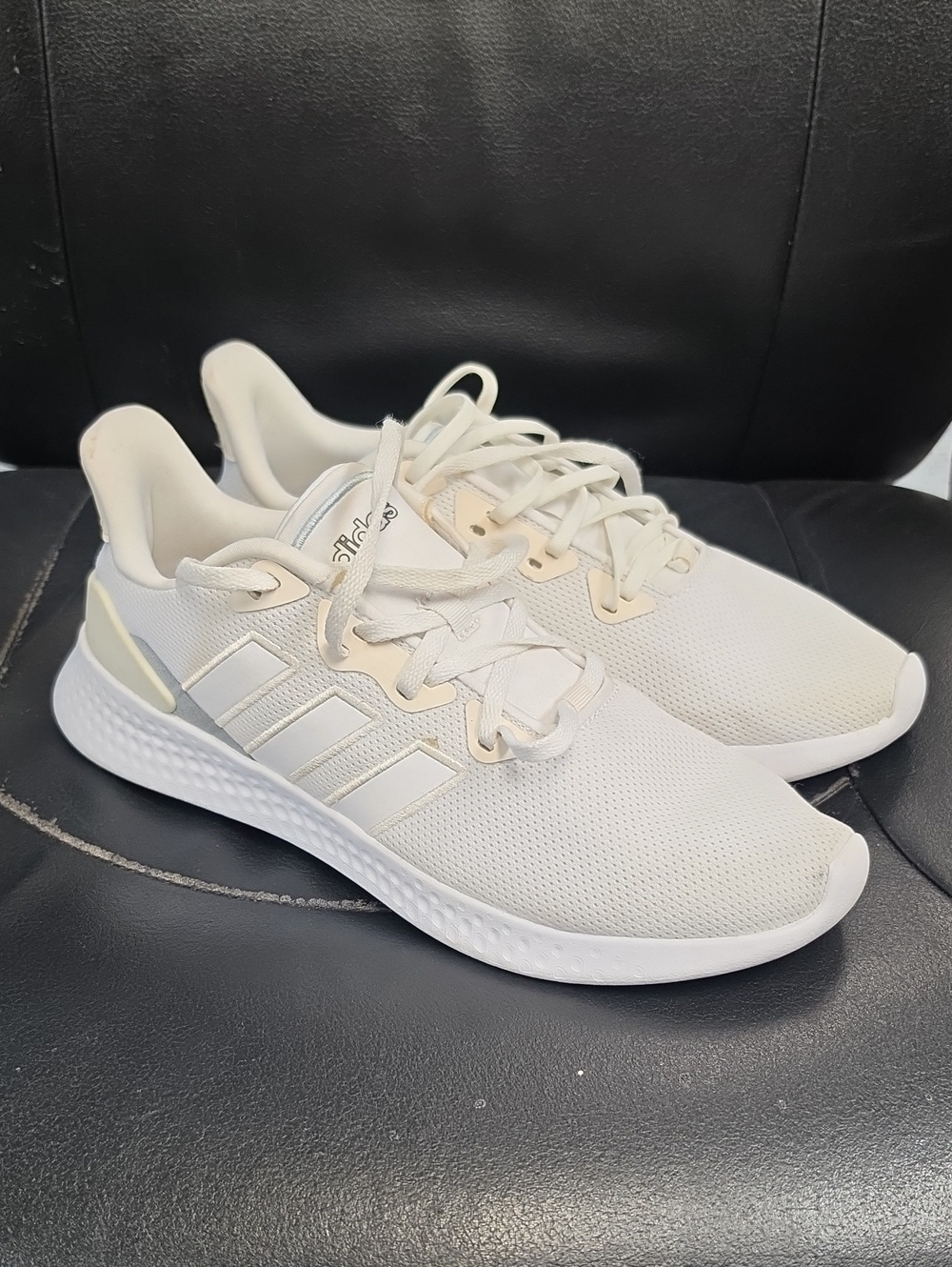 adidas Women’s White & Cream Lightweight Sneakers